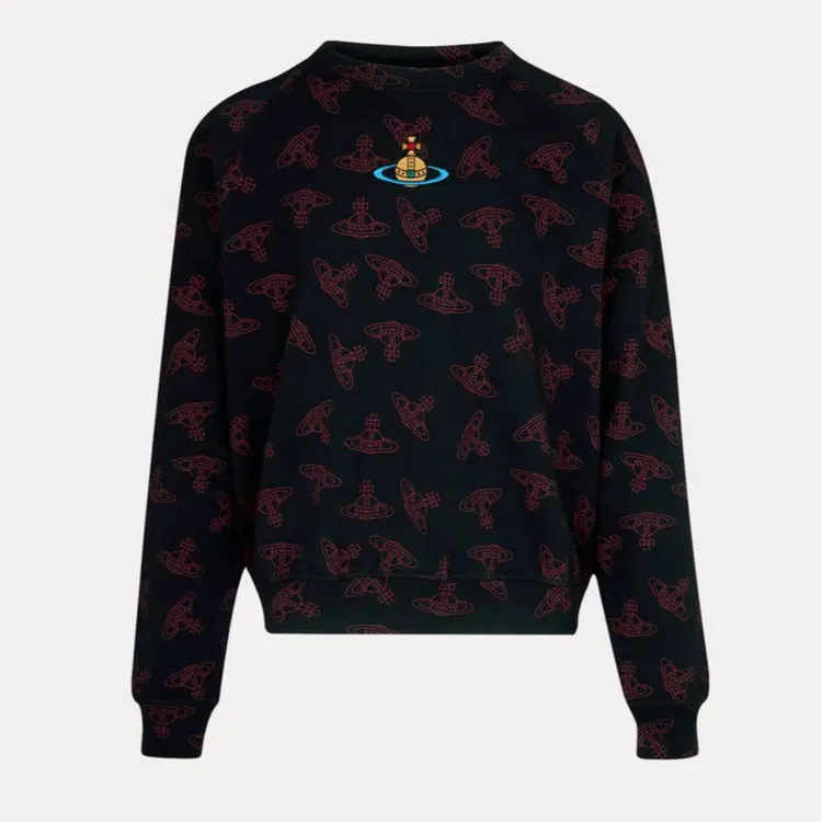 奢邦/Vivienne Westwood sS24Loog刺绣圆领套头长袖卫衣