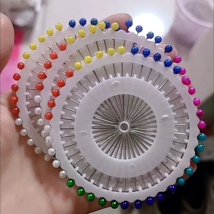 彩色大头针珠针定位固定服装立裁针珠光针大号定型针材料辅助工具