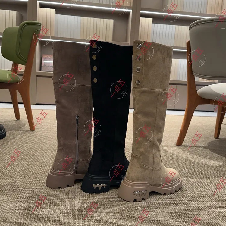 一点五增高16CM-14CM长筒靴女士原创定制冬款女鞋经典色