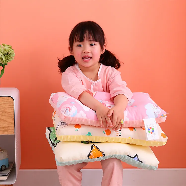 美真儿童枕头安抚豆豆枕宝宝幼儿园枕头小学生枕头单人床婴儿枕芯
