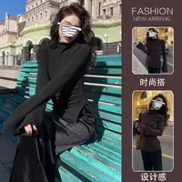 孕妇装秋冬半高领抽绳加绒辣妈舒适设计感打底衫长袖内搭孕妇上衣