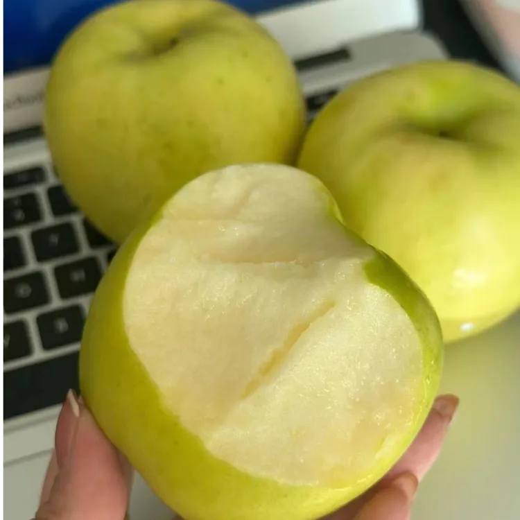 《嘎嘣脆》昭通鲁甸浩丰瑞雪苹果晚熟新鲜营养果肉细腻脆甜多汁