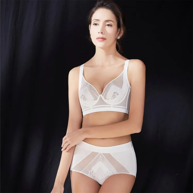 【达自然】女士文胸套装内裤内衣套装小胸聚拢性感蕾丝舒适透气