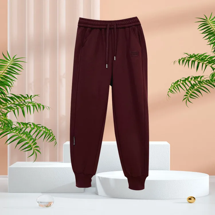 2024秋冬新款加绒加厚女士休闲卫裤