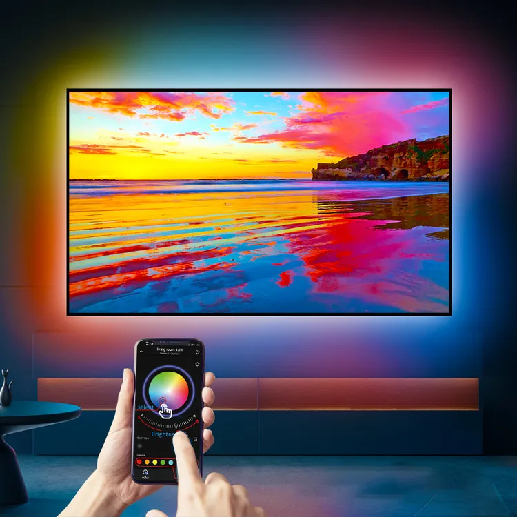 LED智能氛围灯带电视背景电脑电竞照明蓝牙USB拾音声控自粘软灯条