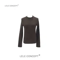 LELE CONCEPT丨新款时尚百搭净色圆领打底衫S0670