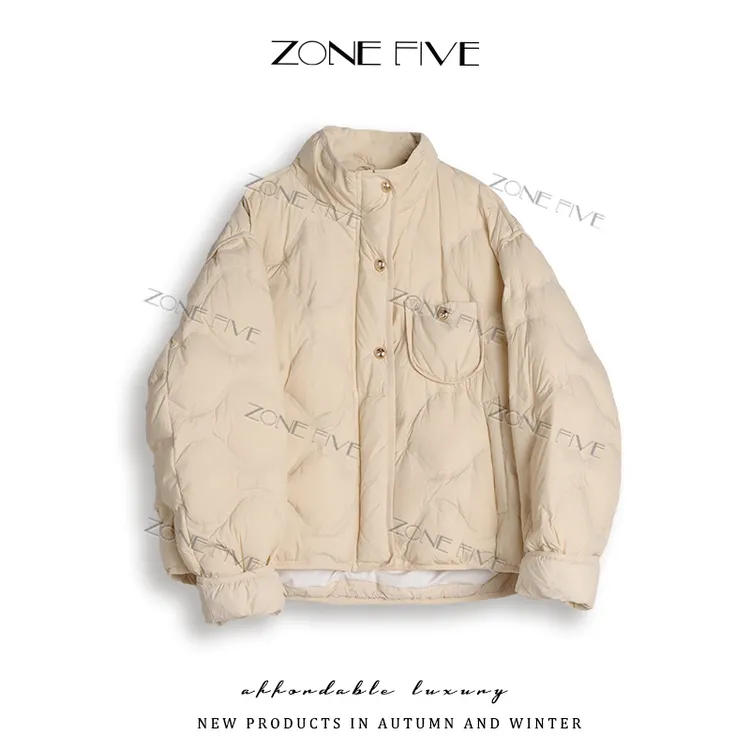 【zonefive】90白鸭绒韩版泡芙羽绒服
