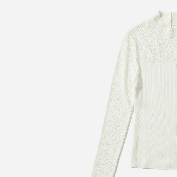 GINAYOLAN/瑾颜【重工】意大利进口面料半透显瘦圆领针织套衫