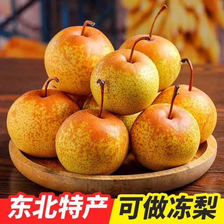 东北特产正宗花盖梨新鲜酸甜多汁可做冻梨箱装包邮