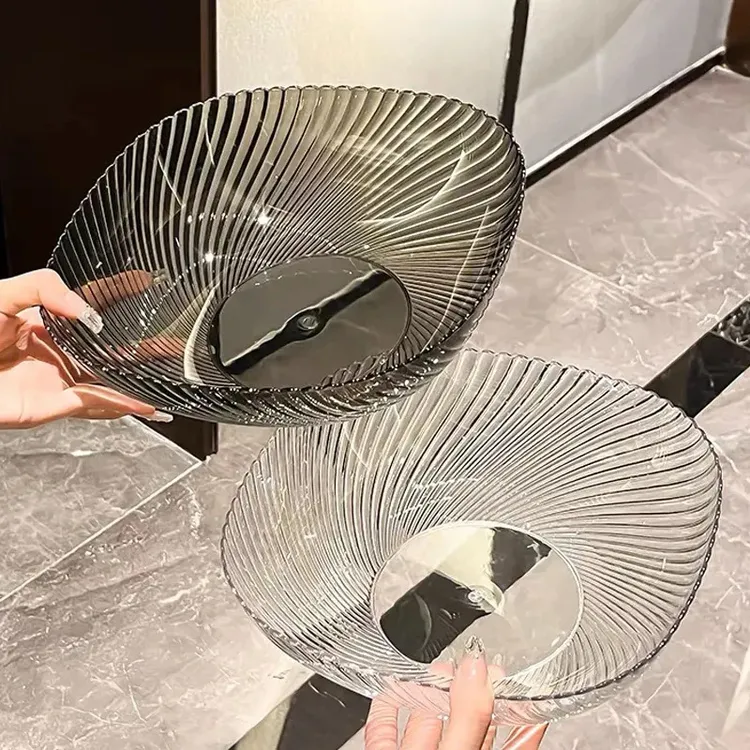 【买一送一】轻奢水果盘加厚清洗茶几水果盘高档糖果盘零食盘沙拉盘