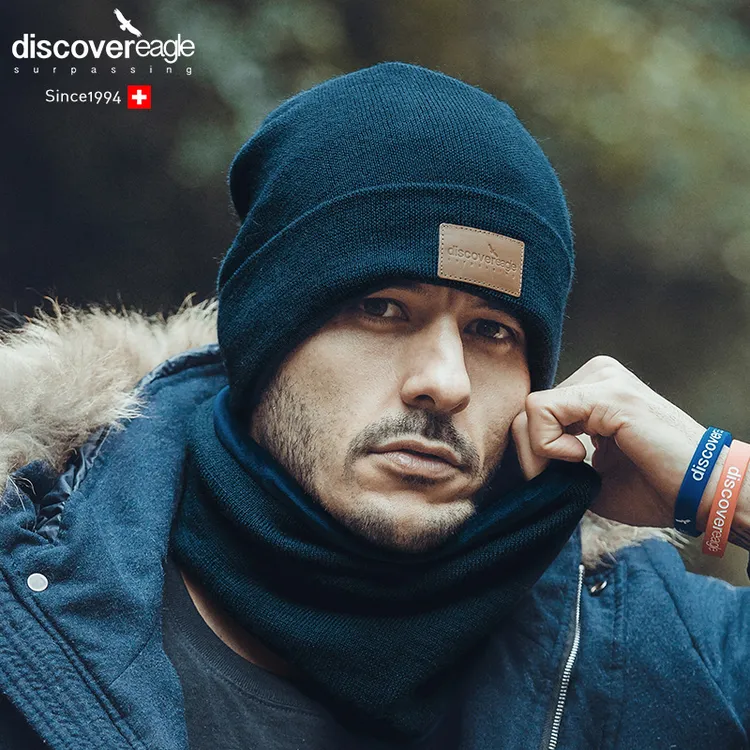 帽子男女冬季秋季毛线帽加绒厚羊毛针织套头线帽骑车防风围脖防寒