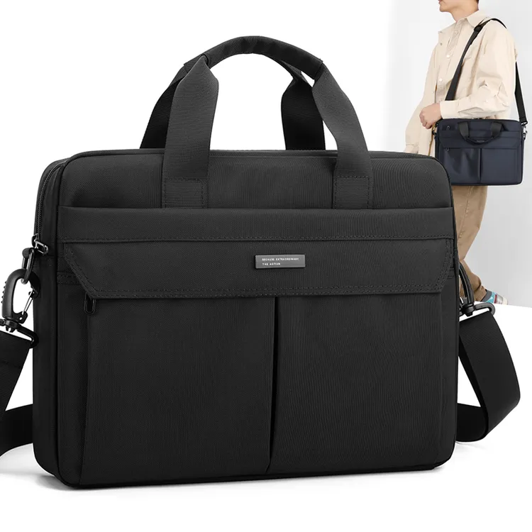 新款简约时尚男士包包通勤包电脑包牛津布包单肩斜挎包手提包男包