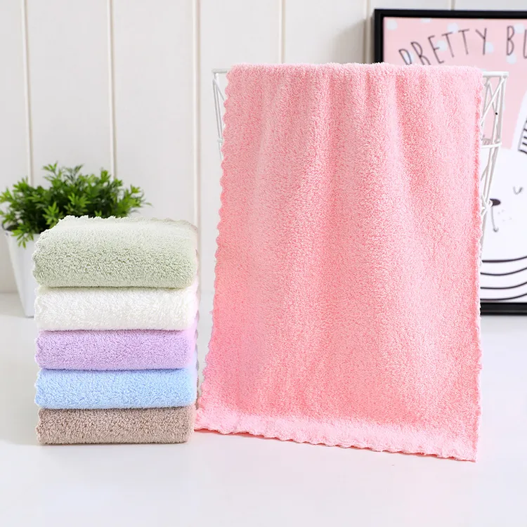 珊瑚绒毛巾柔软吸水不掉毛家用洗脸面巾速干大毛巾家用面巾新生儿