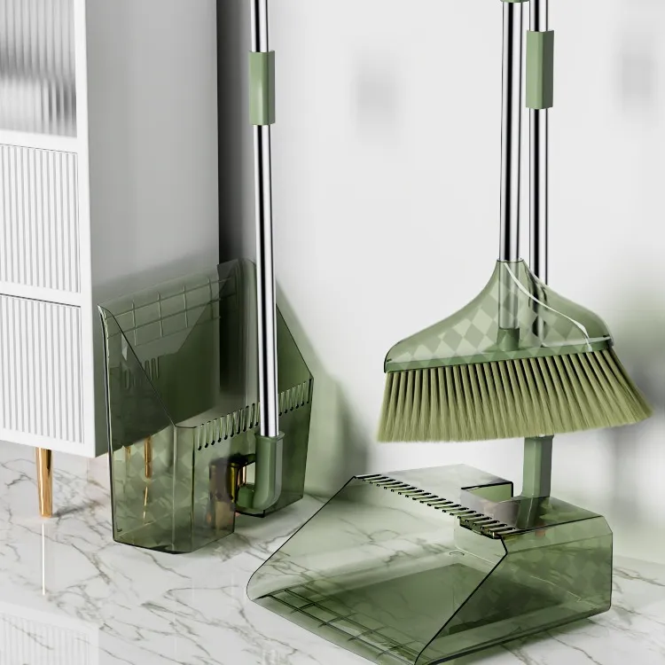 透明扫把组合套装家用高档软毛扫帚簸箕卫生间不粘毛发垃圾铲笤帚