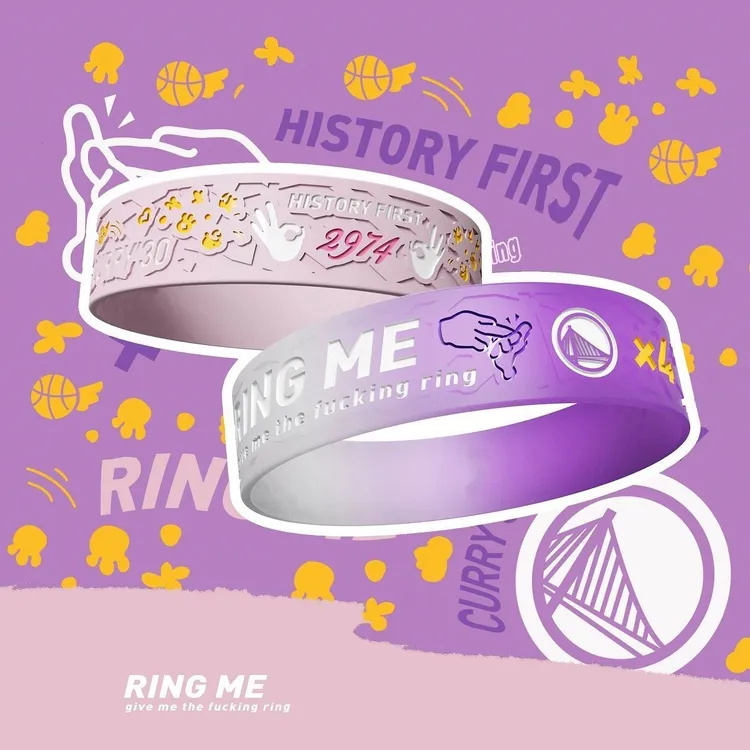 库里四冠王系列手环 ringme姿势庆祝30篮球运动周边光感情侣款