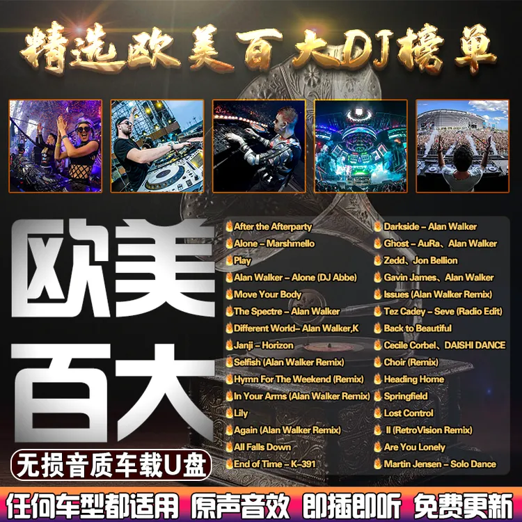 2024最新款网红歌曲欧美百大车载U盘越南鼓劲爆dj嗨曲无损高音质