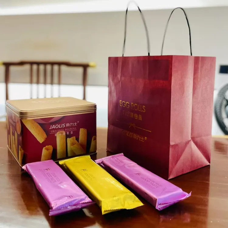 香港JAOLIS/角力士香葱原味300g蛋卷礼盒休闲零食品饼干伴手礼物