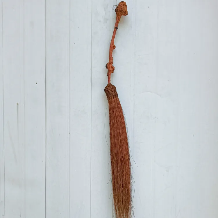 手工编织精品棕拂尘太极佛尘武术道具祈福装饰摆件