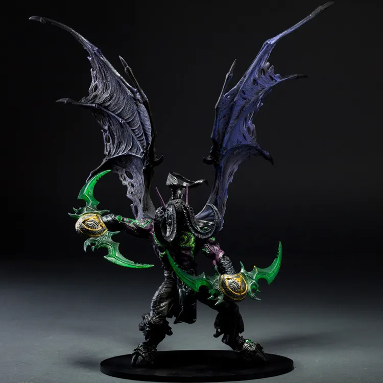 香蕉魔兽世界周边恶魔猎手伊利丹手办模型摆件埃辛诺斯战刃蛋刀