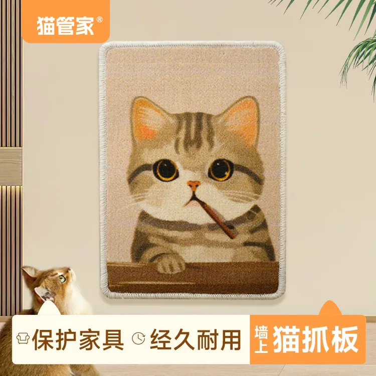 猫管家猫抓板地毯装饰画垫子防猫抓四季通用耐磨卧室客厅宠物猫猫