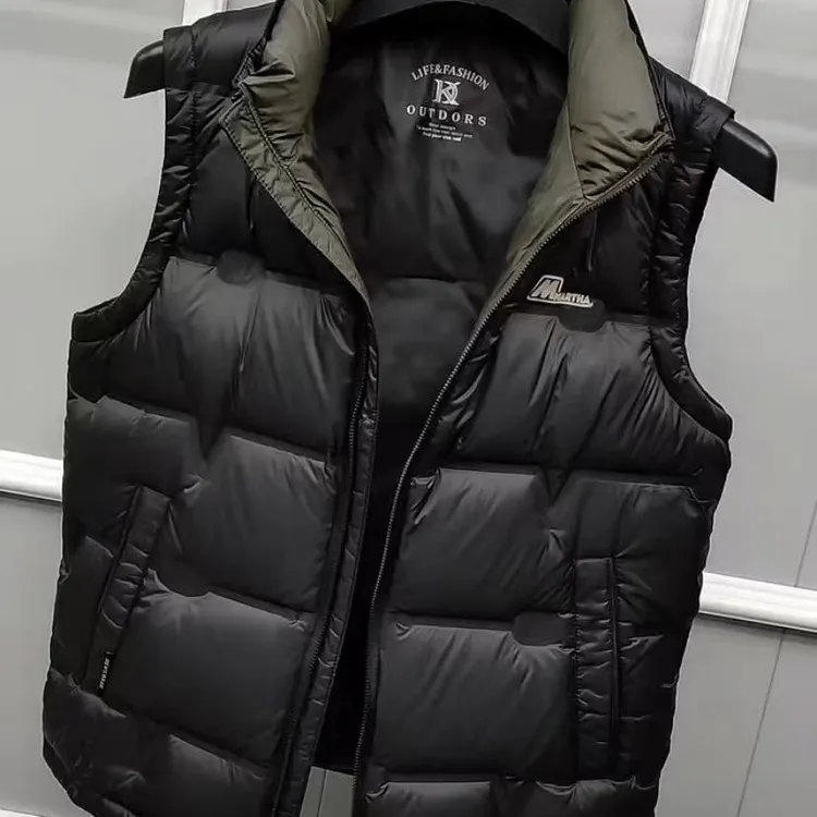 新款高品质男士立领休闲马甲