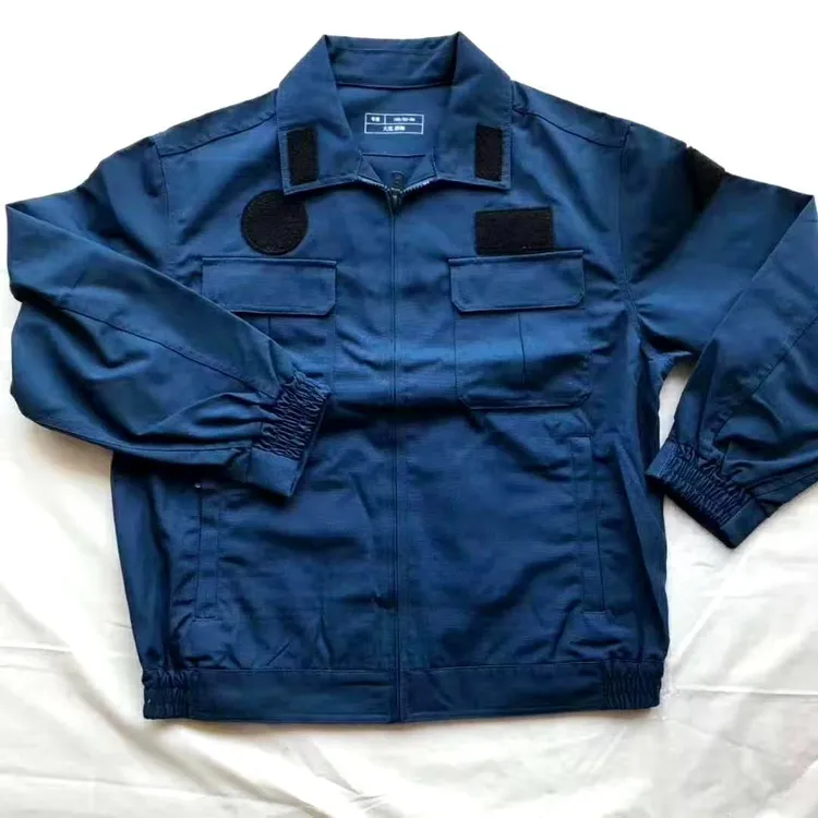 春秋工作服蓝色男士机务地秦外套长袖户外耐磨汽修工作服柒到捌成