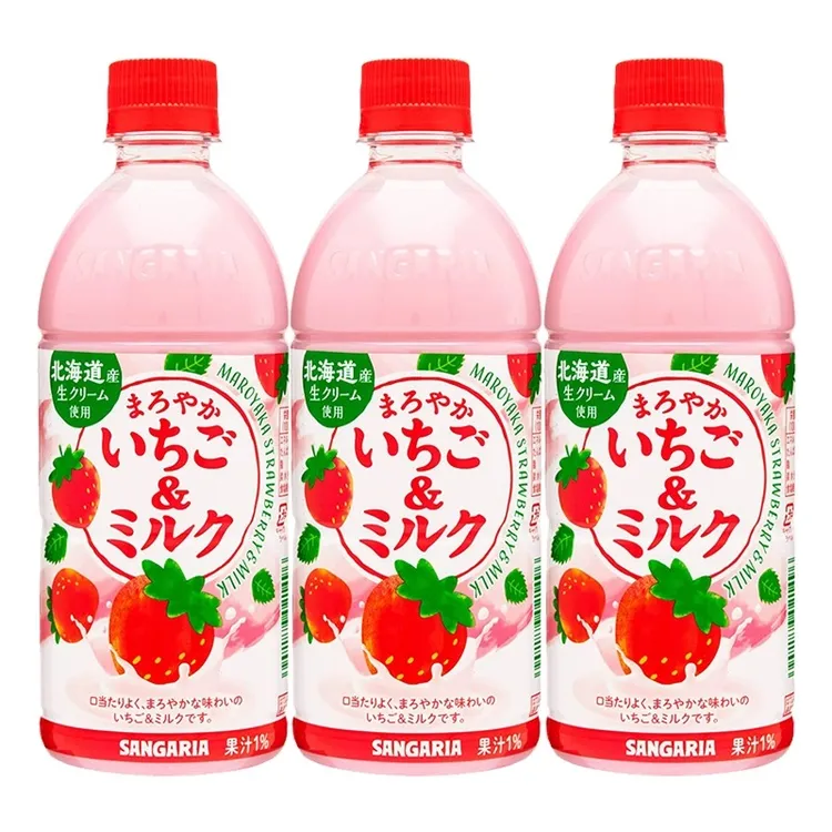 【25.11.30到期】三佳丽SANGARIA草莓牛乳日本原装进口饮料500ml