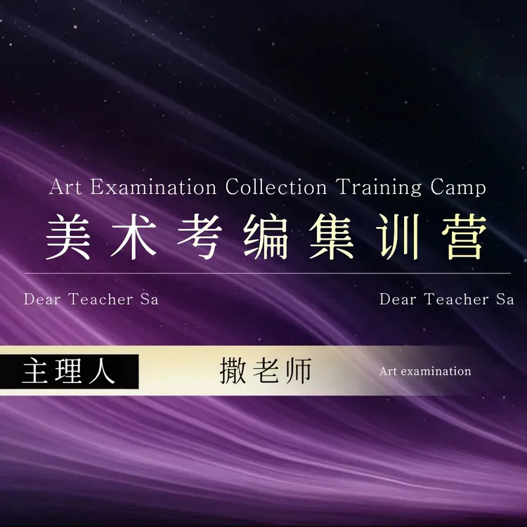 【撒老师】美术考编集训营