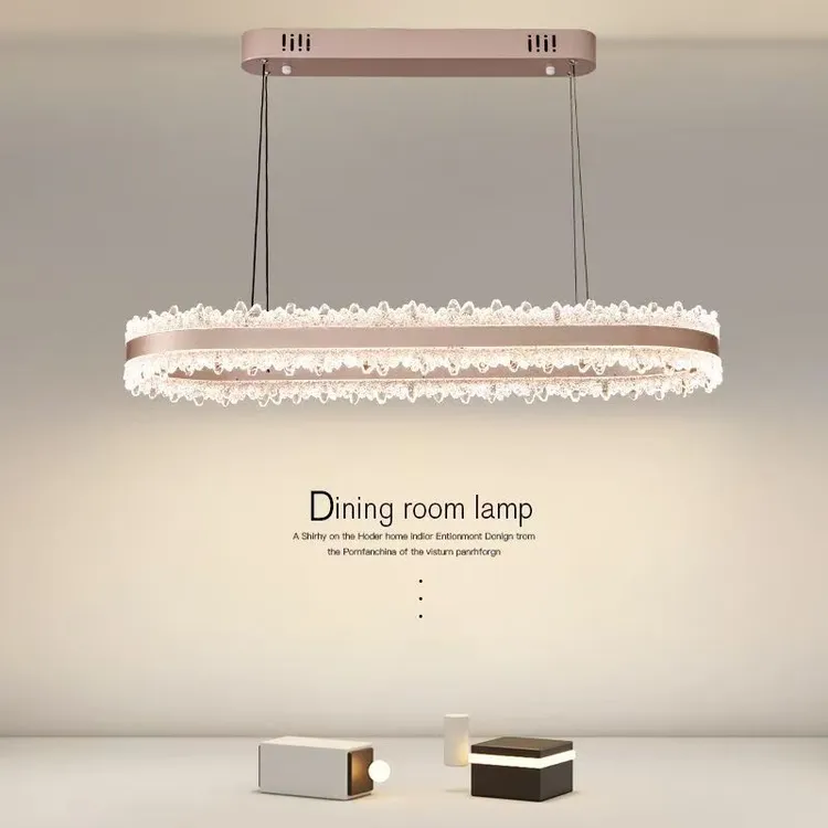 餐厅灯轻奢吊灯现代简约长条餐桌灯北欧客厅创意家用长方形灯具