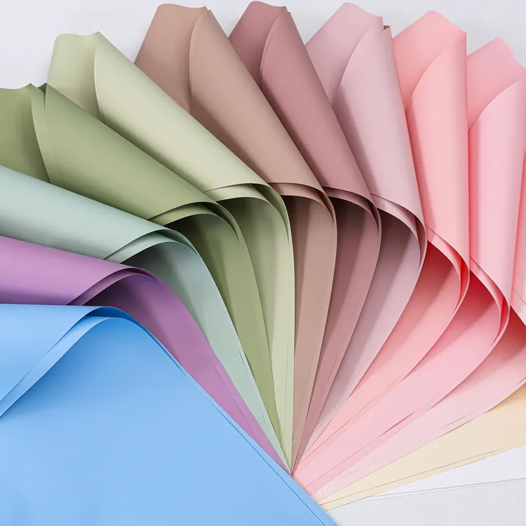 花喜爱7.5丝新潮纸纯色纸加厚韩式多巴胺彩色包包装纸花束纸