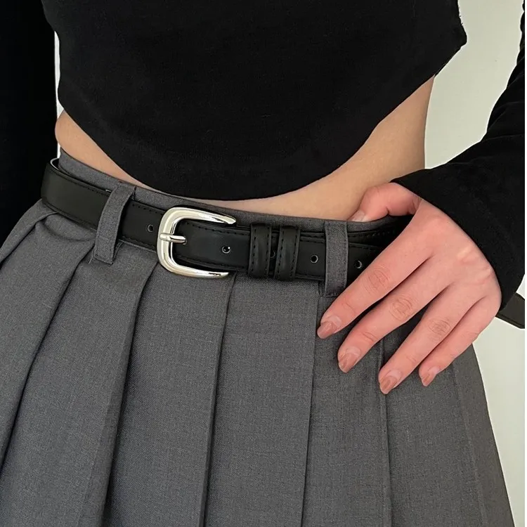 皮带女真皮复古做旧高级感腰带夏季新款ins风小众休闲牛仔裤带女