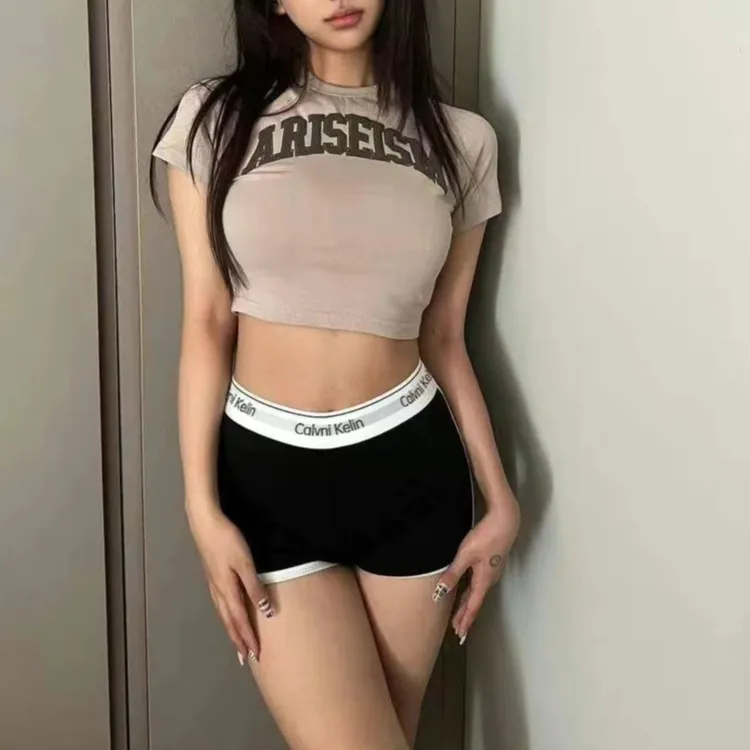 女士超短裤纯棉四角平角夏天薄外穿居家休闲运动健身瑜伽真理热裤