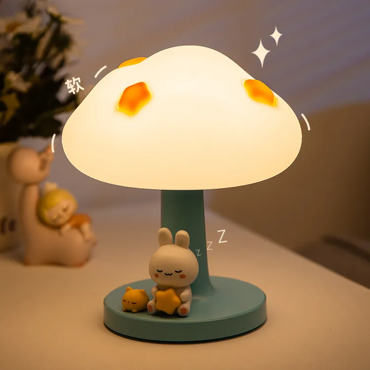 可爱云朵拍拍小夜灯生日礼物送女友儿童房间柔光护眼伴睡床头台灯