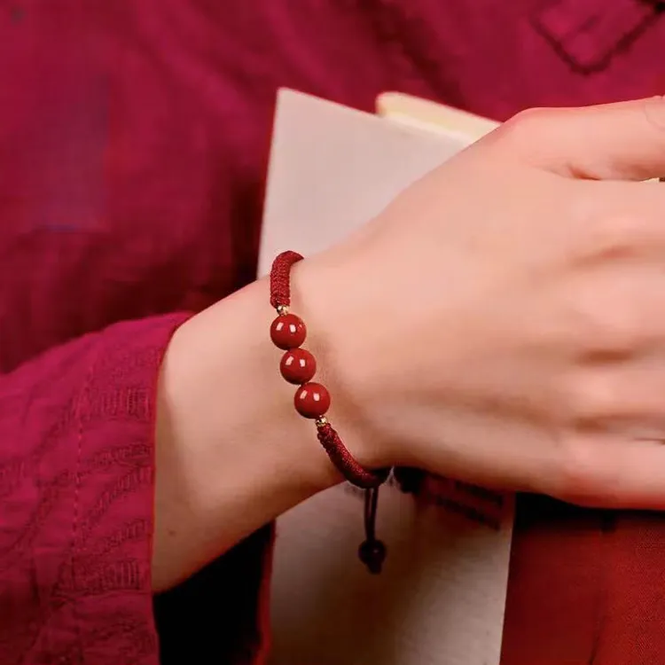 结伴儿 非金属布艺手链 2026马年手工编织红绳情侣款时尚百搭手链