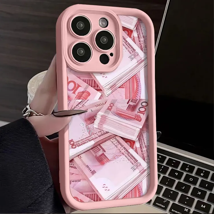 满屏大张钱适用苹果16阶梯手机壳iphone15promax14全包13创意简约