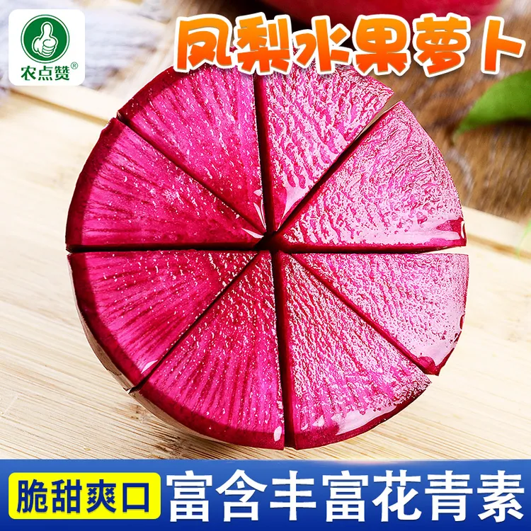 凤梨萝卜种子  脆甜红皮红肉水果萝卜种子阳台花盆可种蔬菜种子