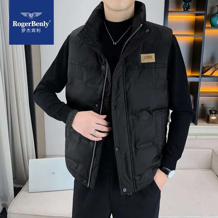 【超哥专属】罗杰宾利冬季新款休闲羽绒马甲透气百搭马甲866801