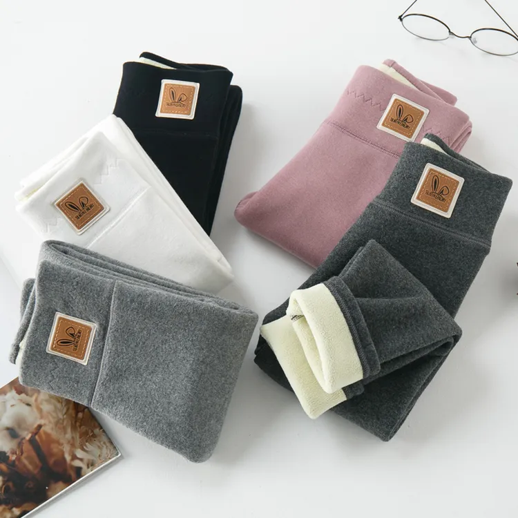 女童打底裤儿童裤子秋冬加绒加厚外穿冬季女孩棉裤保暖裤女宝绒裤