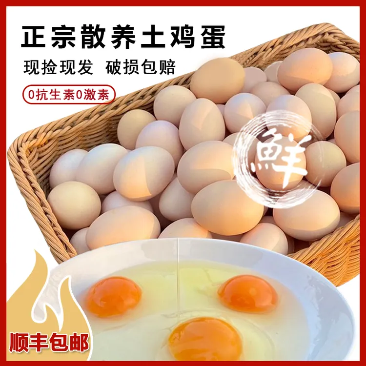 【顺丰包邮】牧衣九华山高山散养土鸡蛋笨鸡蛋新鲜农家鸡蛋现捡现发