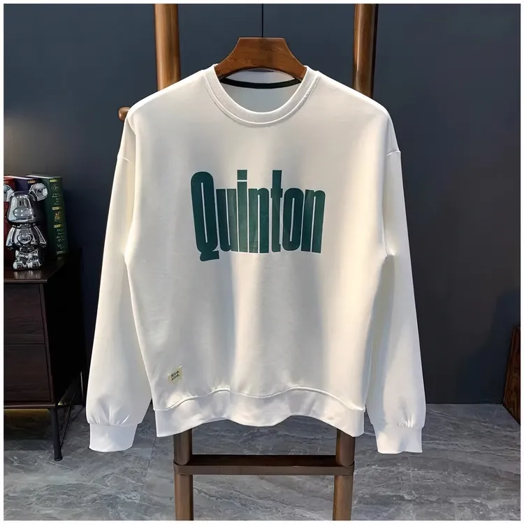 高品质圆领潮牌卫衣男秋装长袖印花上衣服潮流韩版休闲宽松打底衫