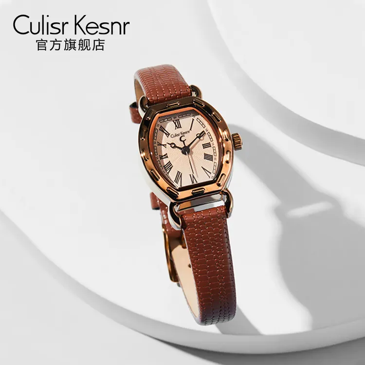 Culisr Kesnr正品复古手表女款百搭小众新款女表网红轻奢时尚腕表