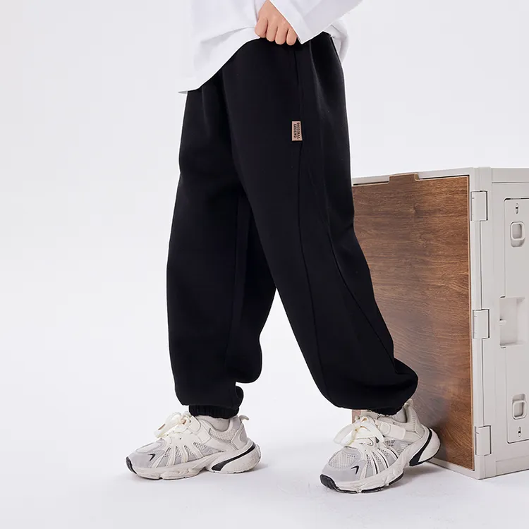 童装男童运动裤春秋款2024秋季新款儿童帅气宽松裤子秋装针织长裤