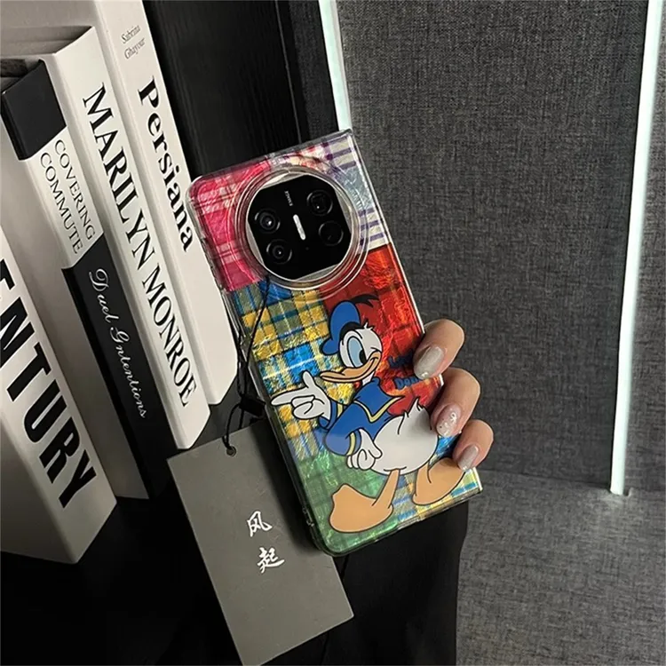 可爱卡通唐老鸭适用华为mateX5折叠屏手机壳MateX3典藏版华为X5X3