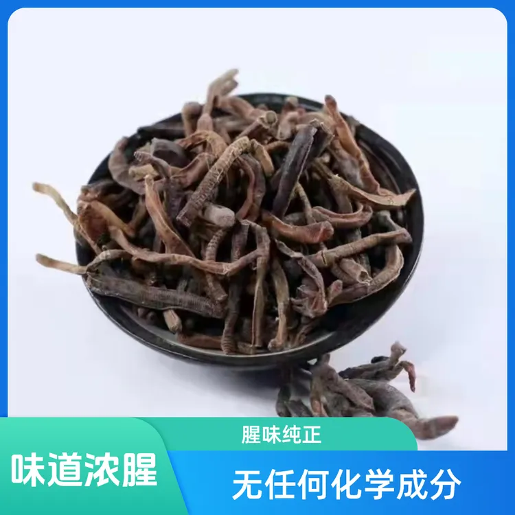正宗野生纯青臭黑腥干蚯蚓黄鳝诱饵下地笼专用精品未破肚圆条批发