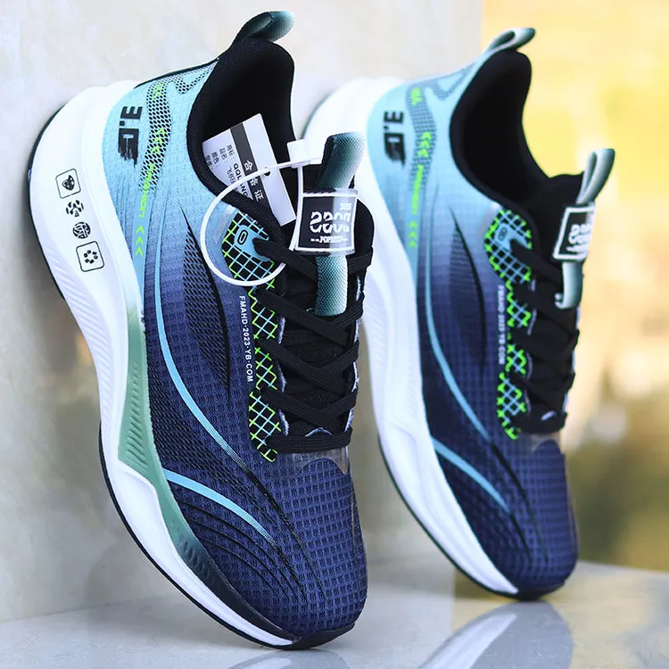 2024夏新款男鞋网面透气轻便跑步鞋防臭防滑运动鞋潮流百搭休闲鞋