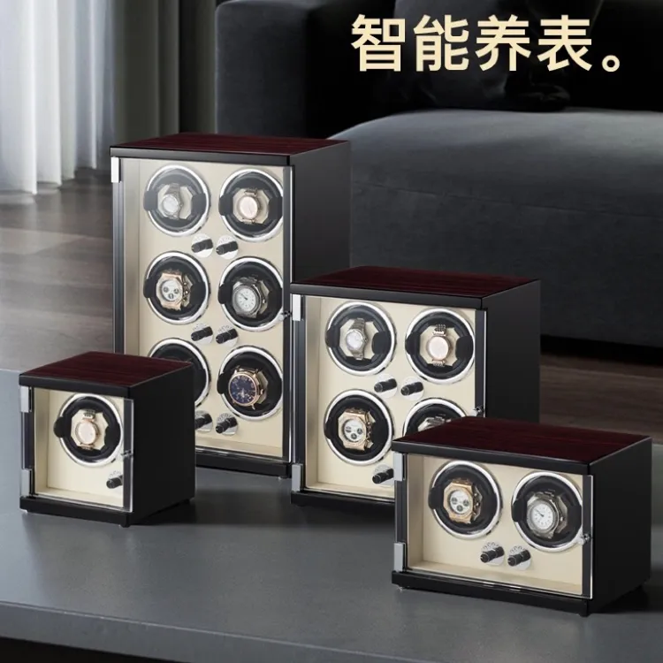 手表摇表器 机械表家用手表盒摇表器 单表立式晃表器盒子 防磁
