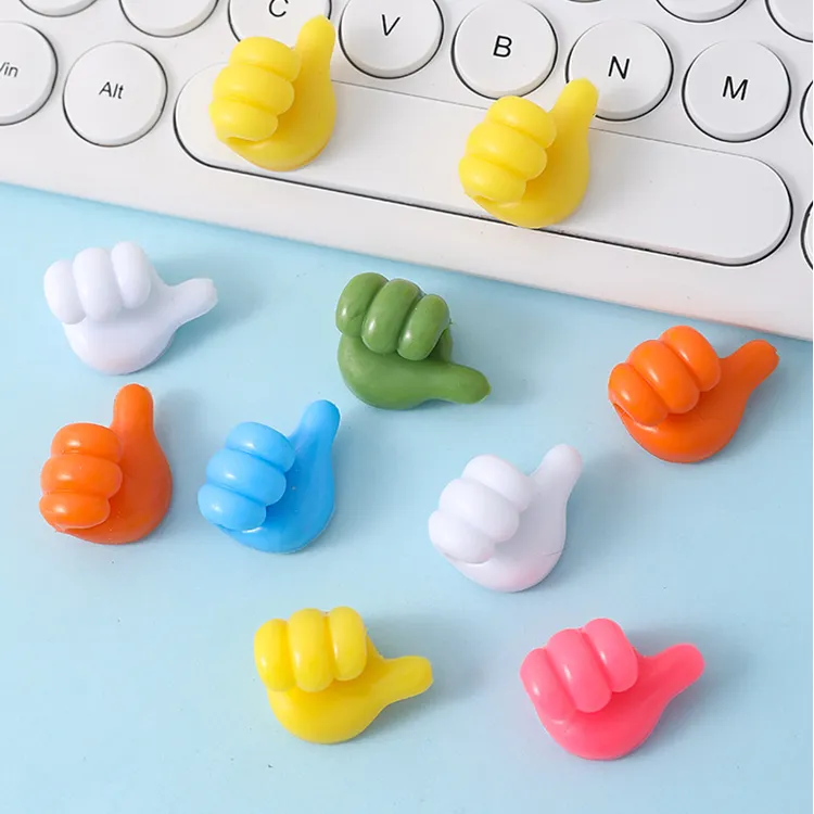 【30个装】大拇指无痕挂钩多功能数据线家用收纳集线器理线器