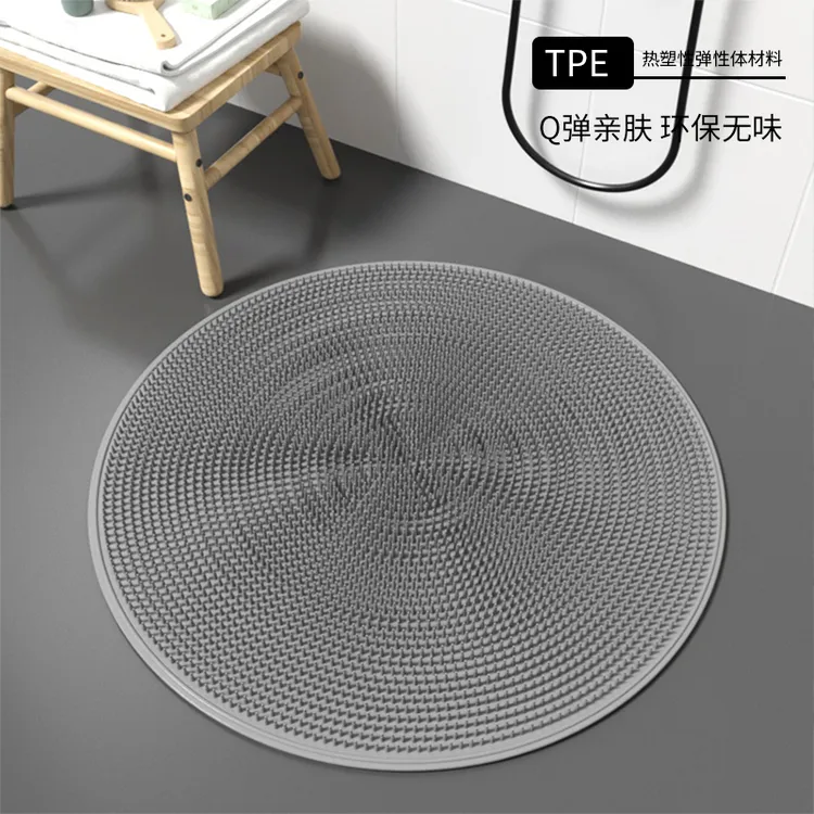 家用按摩垫浴室防滑垫吸盘后背搓背神器洗澡搓澡贴墙擦背搓脚地垫
