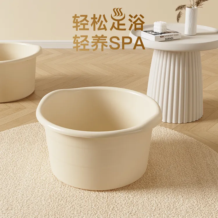 家用泡脚桶加高过小腿按摩厚足浴桶保温养生洗脚桶加大加厚洗脚盆