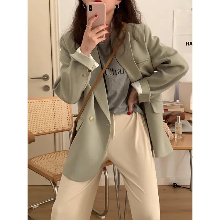 今年流行小西装外套女2026春秋新款高级感小个子休闲韩版西服上衣